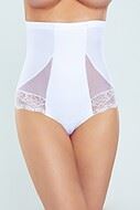 Shaping panties, openwork lace, waist and belly control, anti-slip silicone band